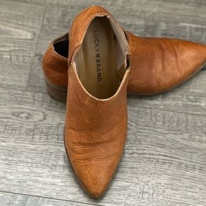 Size 6 lucky brand leather booties